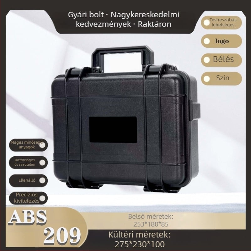 ABS műanyag szerszámtartó doboz — vízálló, ütésálló, hordozható
