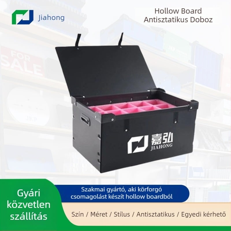 PP logisztikai csomagoláshoz készült belső üreges doboz, extrudált gyártási folyamat, falvastagság 3–6 mm, teherbírás 1–50 kg, vízálló és újrahasznosítható