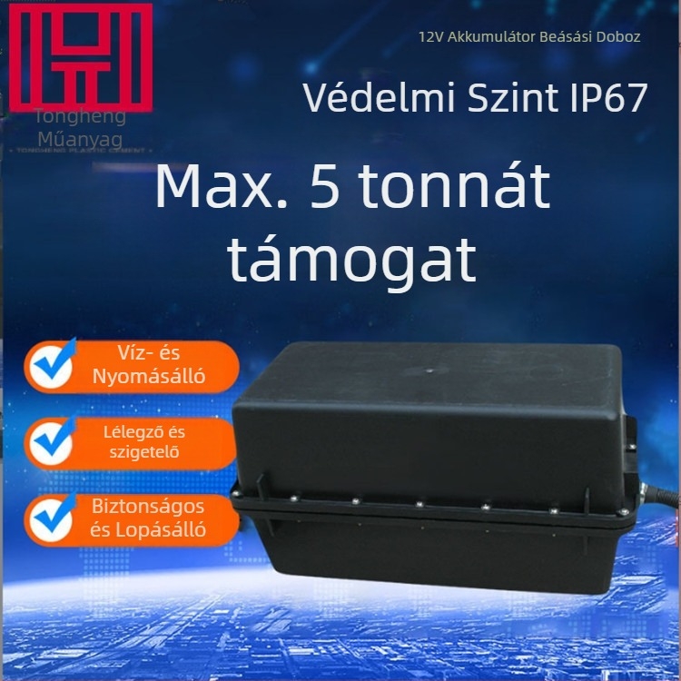 Vastagított műanyag föld alatti akkumulátordoboz, vízálló és hőszigetelt utcai világításhoz