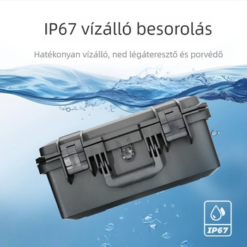 Szerszámtartó doboz 2519, PP anyag, belső szivacsos kialakítás, teherbírás 30–40 kg, eszközök és berendezések tárolására és védelmére