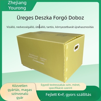 PP üreges lemez szállító doboz autóalkatrészekhez — vízálló, kopásálló, antistatikus, magas szilárdság