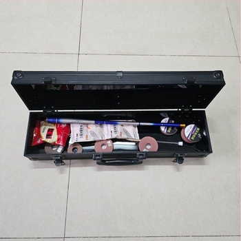 Alumíniumötvözet horgászbot-doboz – hordozható szerszámkészlet, modell Acrylic box; teherbírás 5 kg; súly 1,5 kg