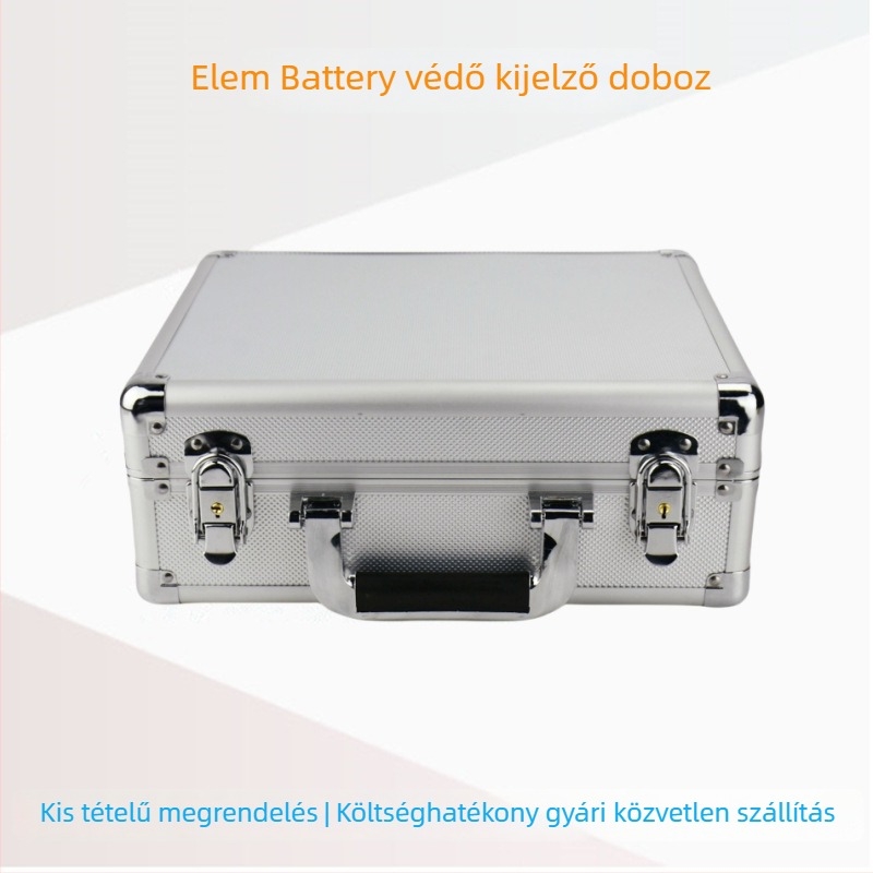 Alumínium ötvözetű akkumulátorvédő kijelző doboz ABS panel és EVA bélés — alumínium keret; Lemez 2,8 MDF; Teherbírás 30