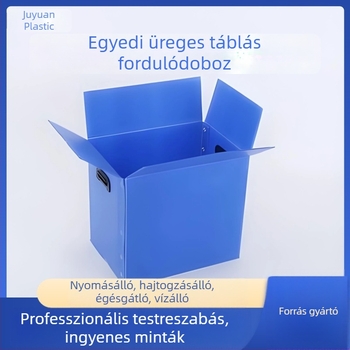 Összecsukható méhsejt szerkezetű PP műanyagból készült vízálló szállító doboz, univerzalis