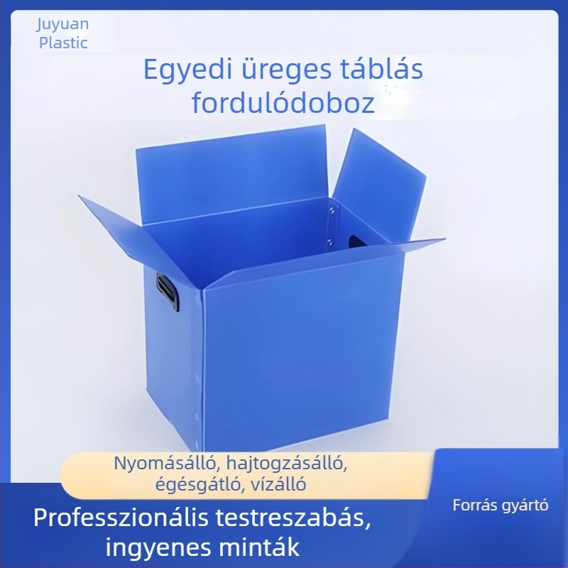 Összecsukható méhsejt szerkezetű PP műanyagból készült vízálló szállító doboz, univerzalis
