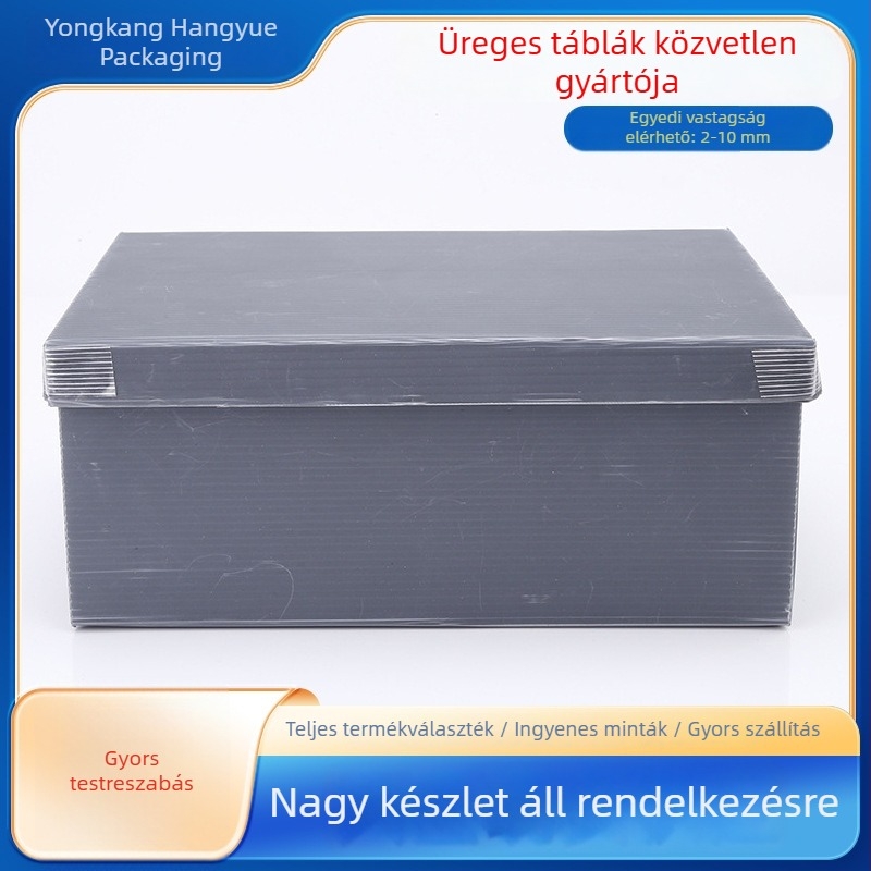 Vízálló és nedvességálló üreges műanyag paneles szállító doboz, összecsukható csomagoló doboz hullámkartonhoz