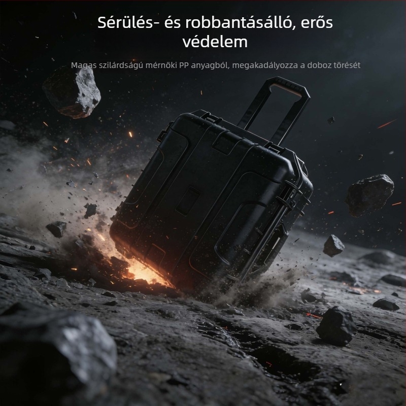 Trolley-stílusú kameraeszköz-védő doboz – vízálló, ütésálló, nagy kapacitású