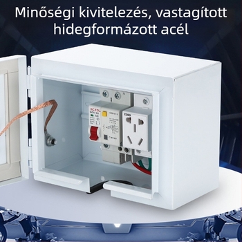 Kültéri EV töltődoboz jelszavas zárással, lopás elleni védelemmel, vízálló, IP55, 32A, ház hidegen hengerelt acélból