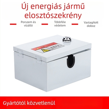Kültéri EV töltődoboz jelszavas zárással, lopás elleni védelemmel, vízálló, IP55, 32A, ház hidegen hengerelt acélból