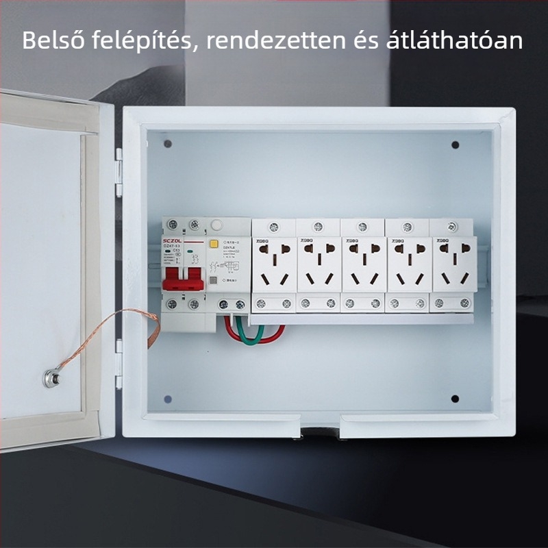 Kültéri EV töltődoboz jelszavas zárással, lopás elleni védelemmel, vízálló, IP55, 32A, ház hidegen hengerelt acélból