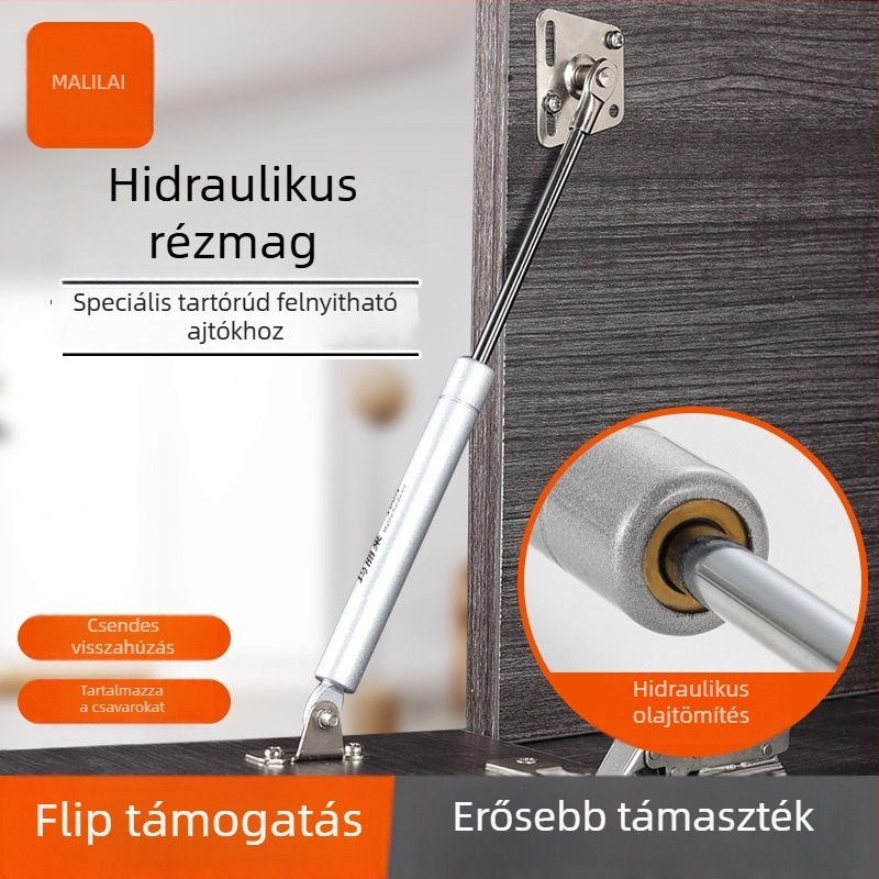 Lefelé nyíló szekrényajtóhoz gázrugó