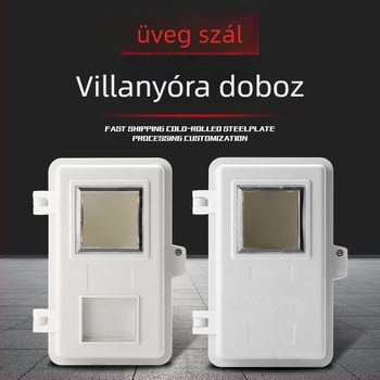 FRP háztartási mérődoboz, felületre szerelt, 1 áramkör, 1 kapcsolósor, IP54