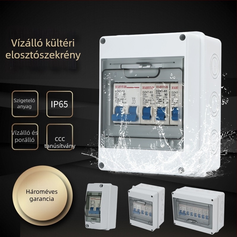 Kültéri IP66 vízálló légkapcsolós elosztó doboz (SHPN) - 4-36 áramkör, 1-2 sor, 6-63A