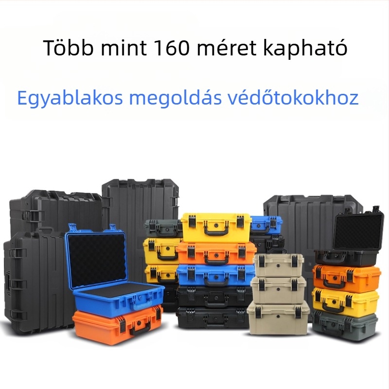Mérő- és optikai berendezésekhez készült koffer, drón, vízálló, ütésálló tárolódoboz légi célokra, testre szabható