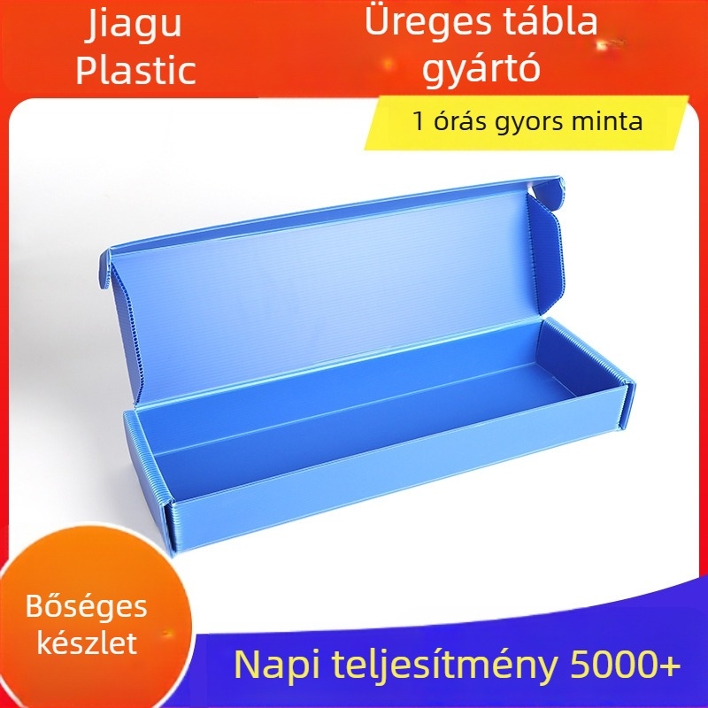 PP műanyag üreges lemezből készült összecsukható doboz, nedvesség- és vízálló