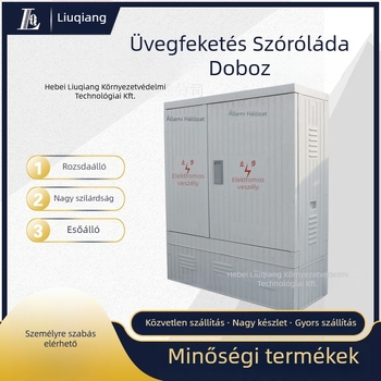 Six Strong kültéri vízálló SMC elosztódoboz, IP44, SMC ház, üveg‑acél fedél, padlóba szerelés
