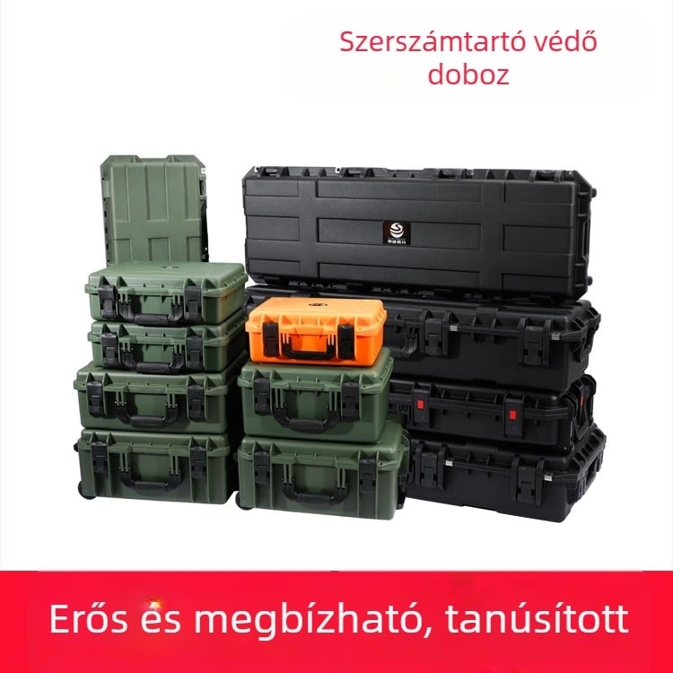 Felszerelésvédő doboz, 300 kg teherbírás, IP67 vízálló, -40–90°C időjárásállóság, nagy szilárdságú és tartós, alkalmas eszközök tárolására