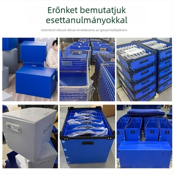 PP üreges doboz, összecsukható vízálló csomagoláshoz, magas szilárdságú, teherbírás 35 kg