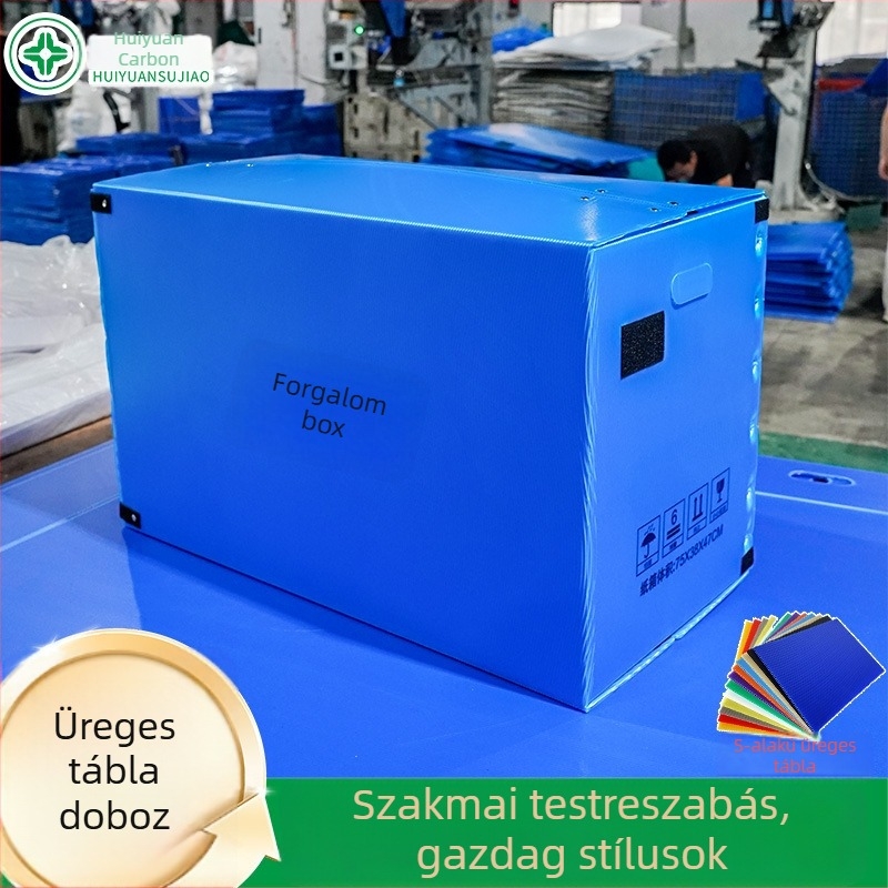 PP üreges doboz, összecsukható vízálló csomagoláshoz, magas szilárdságú, teherbírás 35 kg