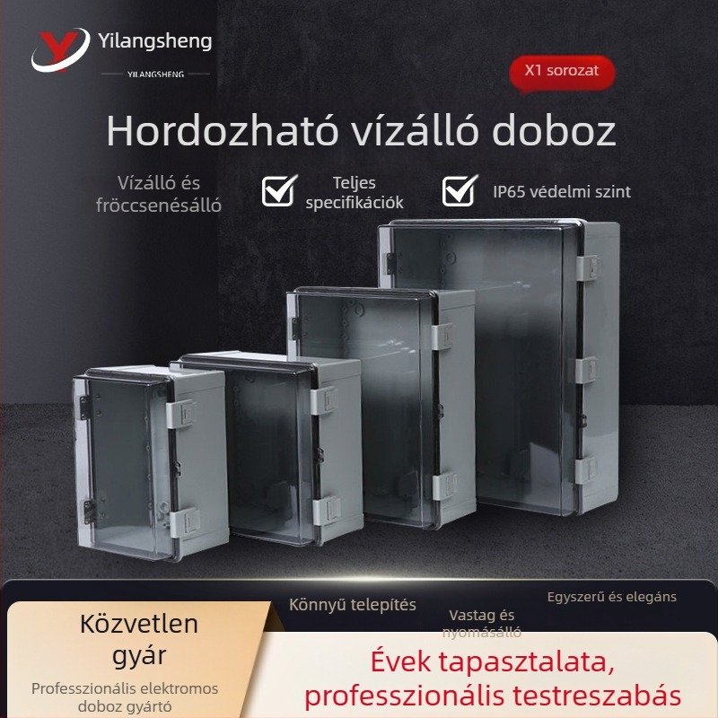 X1 sorozatú ABS vízálló elosztó doboz, ABS+PC ház, vízálló funkció, CCC tanúsítvány