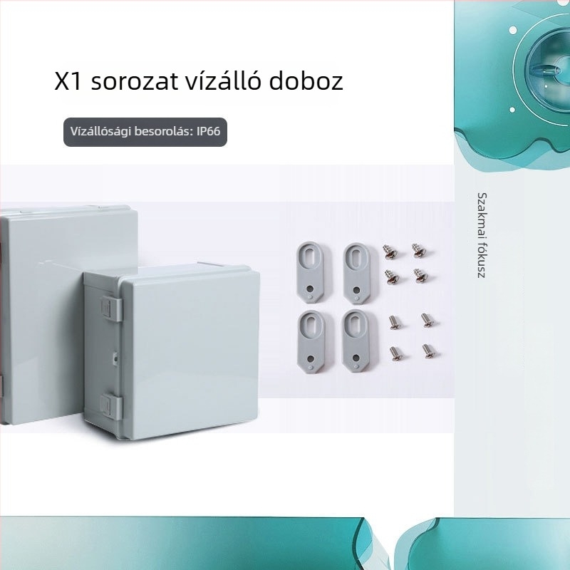 X1 sorozatú ABS vízálló elosztó doboz, ABS+PC ház, vízálló funkció, CCC tanúsítvány
