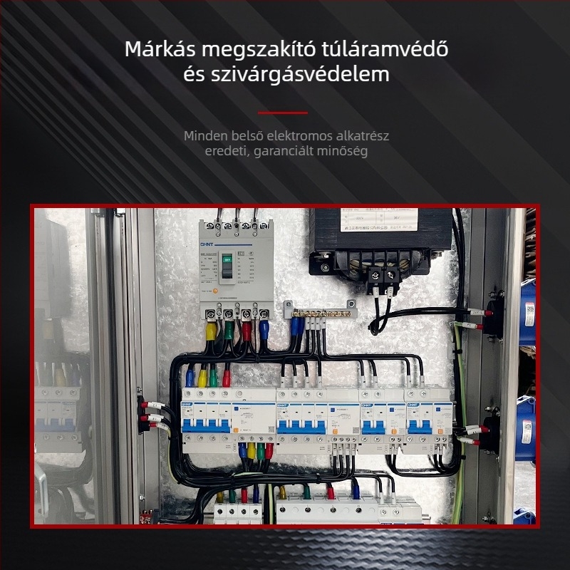Rozsdamentes acél kültéri vízálló energiaelosztó doboz, falra vagy padlóra szerelhető, IP45, 100 A, Dz20015-sorozat