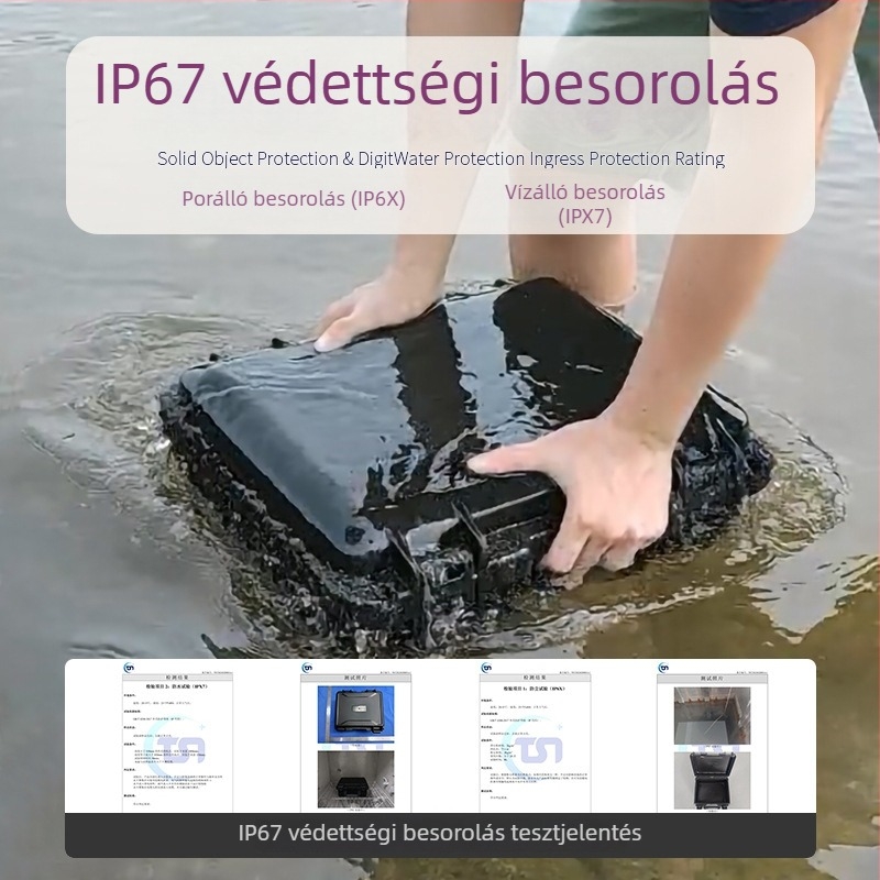 Harci zöld PP hordozható védődoboz lőszerek és kommunikációs eszközök tárolására, vízálló, porálló és robbanásbiztos
