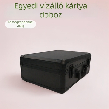 Alumínium-keretes sportkártya doboz ABS lemez és ABS felület, testreszabott belső, 5 kártya kapacitás