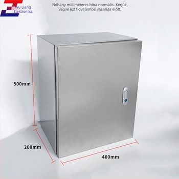 Beltéri rozsdamentes acél elosztó- és tápdoboz falra szerelve, esőálló, biztonsági kábelezés és megfigyelő berendezésekhez