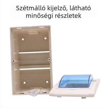 PZ30 sorozatú elosztódoboz, 12 áramkör, műanyag vízálló ház, csavaros rögzítés, CCC tanúsítvány