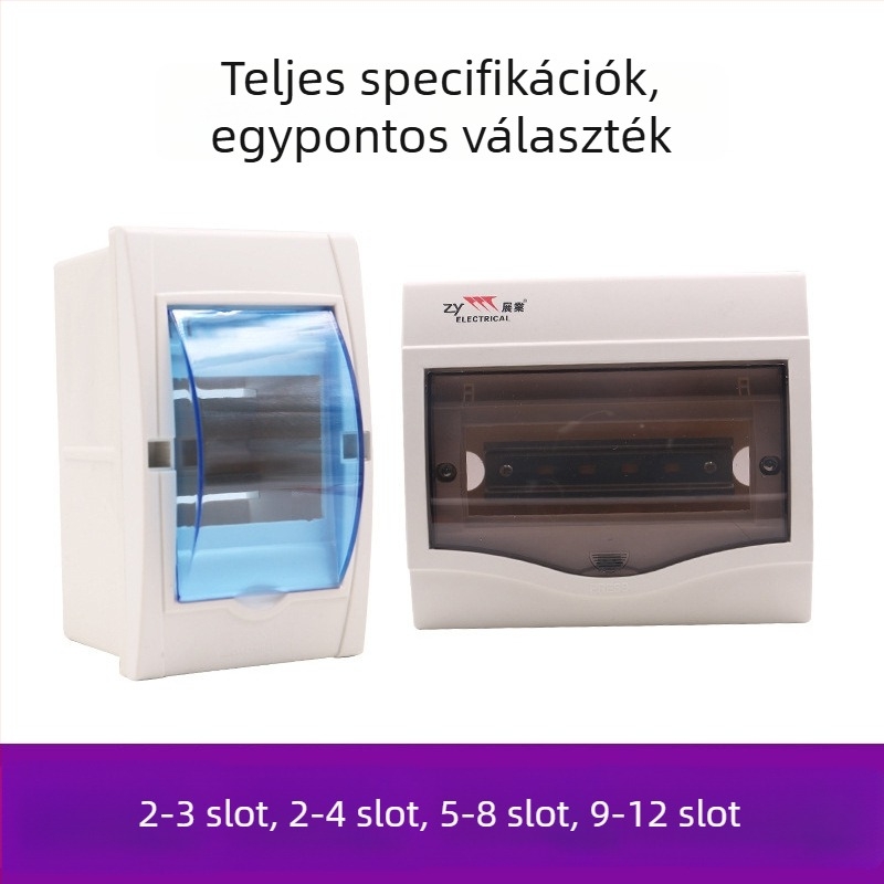 PZ30 sorozatú elosztódoboz, 12 áramkör, műanyag vízálló ház, csavaros rögzítés, CCC tanúsítvány