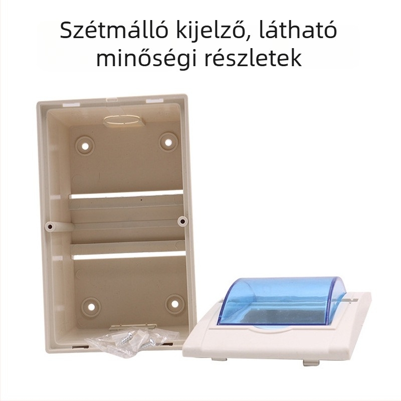 PZ30 sorozatú elosztódoboz, 12 áramkör, műanyag vízálló ház, csavaros rögzítés, CCC tanúsítvány