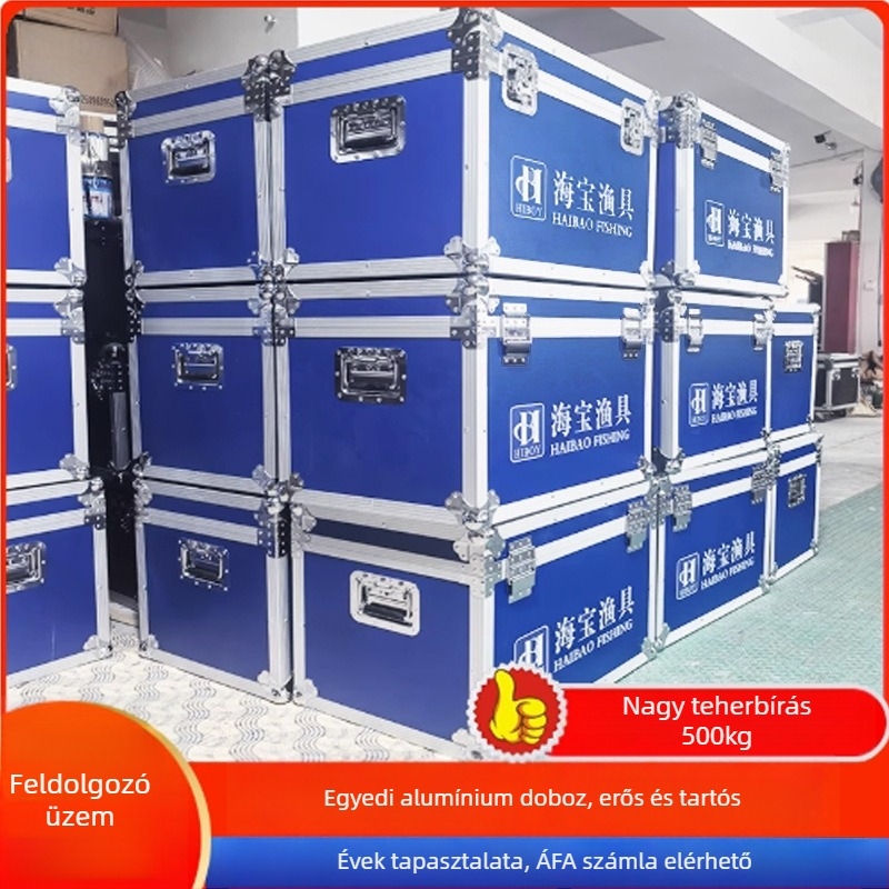 Alumíniumötvözetes eszköz- és berendezés repülőtok, ütésálló, vízálló és hővédett, keret alumíniumötvözetből, testreszabható dizájn