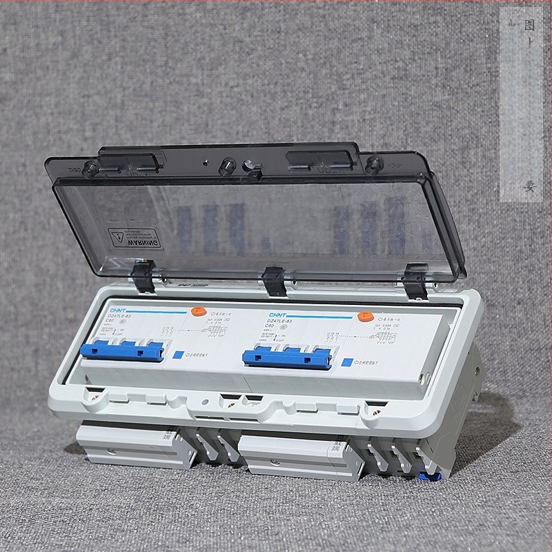 Megszakítóhoz védőablakos fedél | IP67 vízálló | 2–18 áramkör | 2 sor kapcsoló | PC anyag | Lemez vastagsága 4 mm