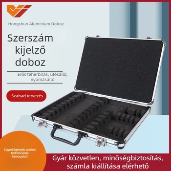 Alumínium ötvözetből készült szállító tok felszerelésekhez, ütésálló, vízálló, görgős kivitel