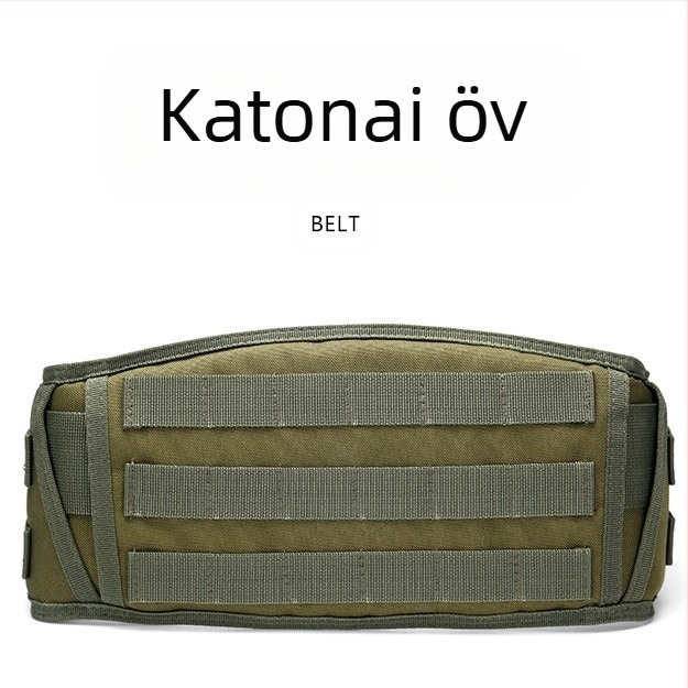 Kamuflált MOLLE taktikai öv, kültéri sokoldalú deréköv, uniszex – férfiaknak és nőknek, 600D vízálló anyag, logó nyomtatva, magáncímkéhez készen