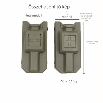 Turnike Tároló Doboz – Nylon, Kay Lihang, Uniszex, Felnőtt, EMT Taktikai Kamuflázs Kültéri Felszerelés