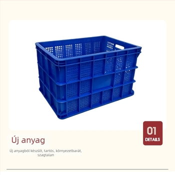 Vastagított műanyag tároló doboz szállításhoz és tároláshoz (HDPE; vízálló; magas szilárdság; terhelhetőség 20–120)