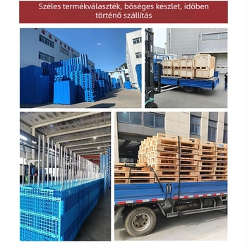 Vastagított műanyag tároló doboz szállításhoz és tároláshoz (HDPE; vízálló; magas szilárdság; terhelhetőség 20–120)