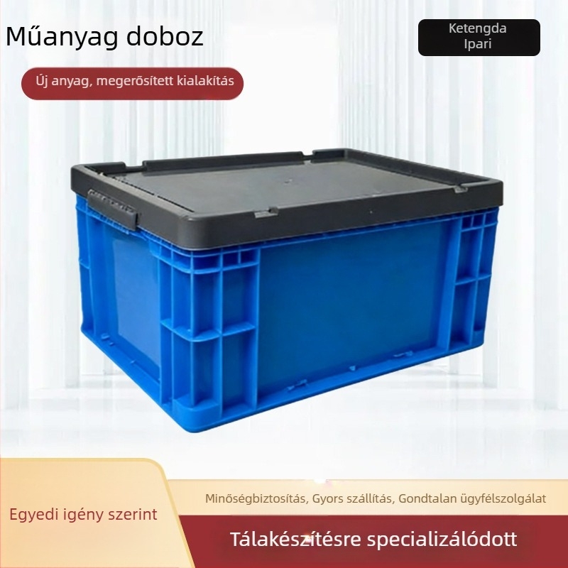 Vastagított műanyag tároló doboz szállításhoz és tároláshoz (HDPE; vízálló; magas szilárdság; terhelhetőség 20–120)
