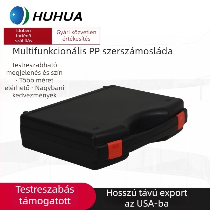 Kényelmes műanyag szerszámtartó doboz – többfunkciós tároló, vízálló és nedvességálló