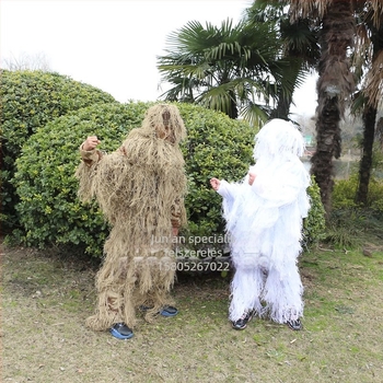 Ghillie álcázó overál, gyapjú mintázat, egész éves, felnőtteknek, uniszex, terepi túléléshez