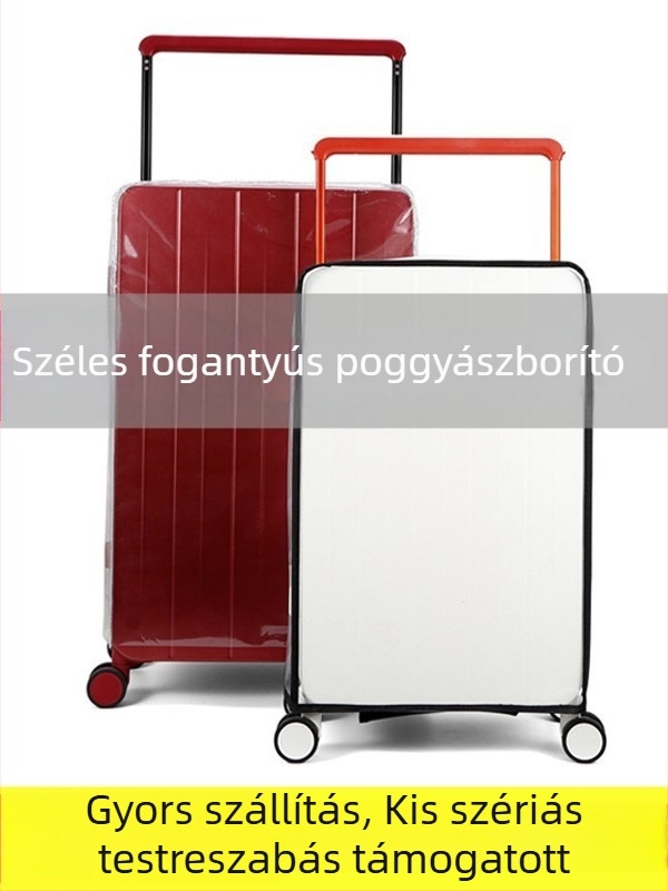 Utazási bőröndvédő huzat, por- és vízálló, karc- és kopásálló, PVC, kapacitás 20–35L, Rich rat, rekreációs utazásokhoz