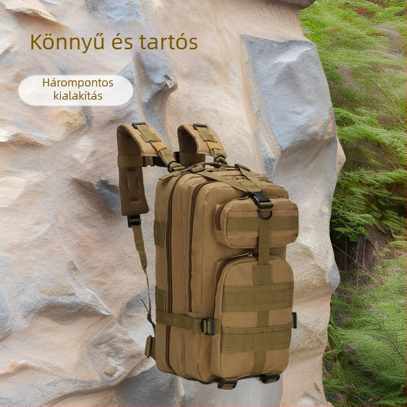 25L terepmintás taktikai hátizsák kültéri sportokra és túrázáshoz, katonai stílus, kisméretű, 3P