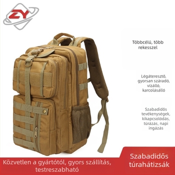 Külső taktikai kamufláz hátizsák, uniszex, Oxford anyag, poliészter bélés, lélegző és vízálló, kód ZY-999