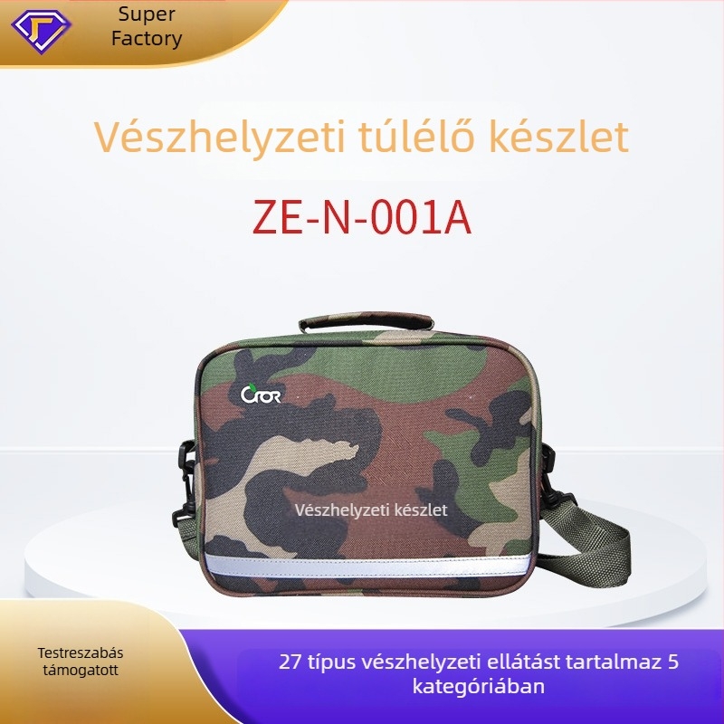 Vészhelyzeti túlélő hátizsák kamuflával, 600D poliészter, Colo CROR – kültéri katonai stílusú hátizsák