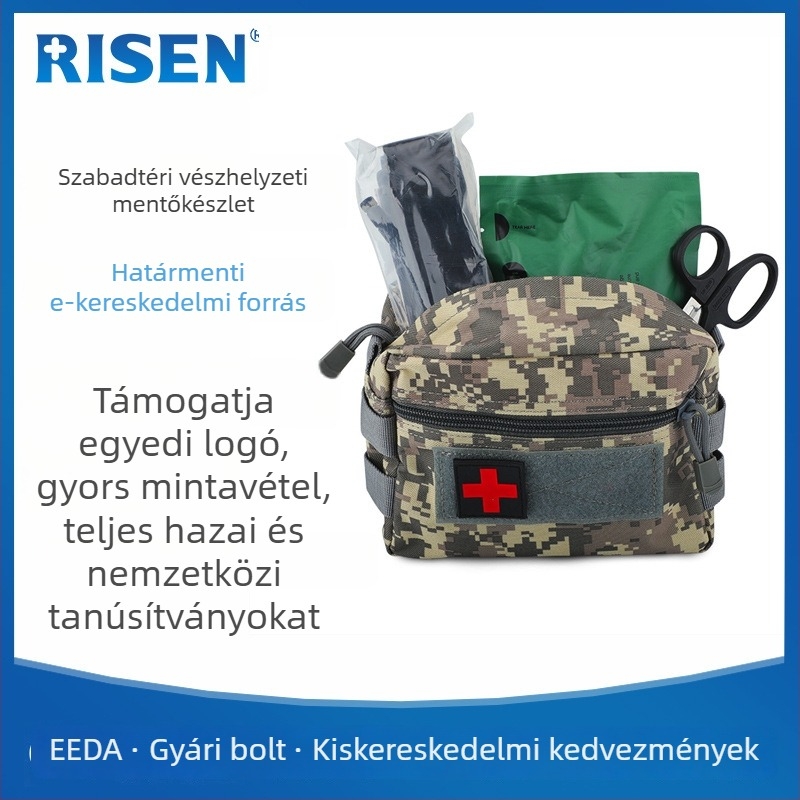 RISEN taktikai orvosi vészhelyzeti mentőcsomag, Oxford anyag, uniszex, 50 db/csomag, kültéri sportokra