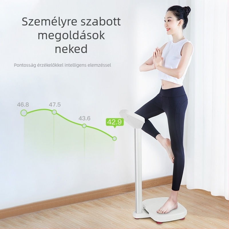 Testmagasság- és testsúlymérleg testzsír-méréssel — digitális elektronikus mérleg felnőtteknek, gyermekeknek és diákoknak, otthoni használatra