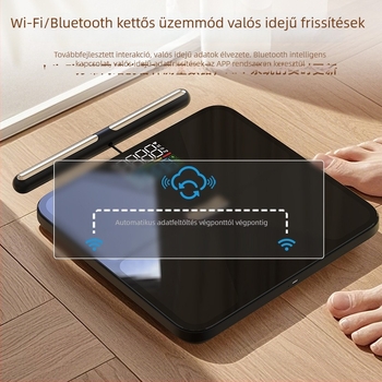 Bluetoothos testsúlymérő nyolc elektróddal, újratölthető, otthoni használatra, 0,05 kg pontossággal
