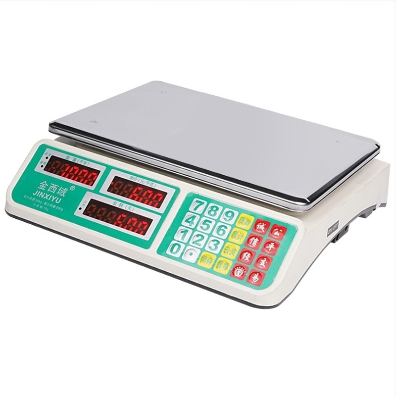 Árjelző elektronikus mérleg – kompakt, modell 528, mérési tartomány 20g–30kg, elektronikus mérés, táplálás: AC vagy lítium elem / száraz elem